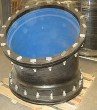 Ductile iron double flange bend