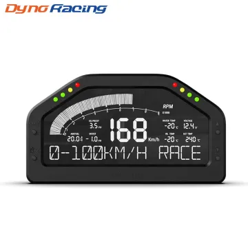 11-in-1 Rally 7 Colors Car Race Dashboard LCD Digital Display Gauge Waterproof Full Sensor Kit with Tachometer - DO926