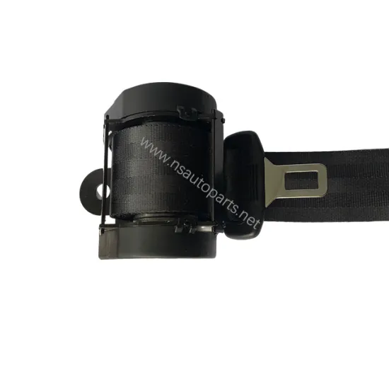 Universal Durable Black 3-Point Car Seat Belt for Easy Installation