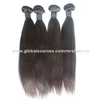 Unprocessed light yaki style hair weaves