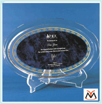 traditional acrylic trophy,standing acrylic display trophy block