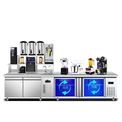 Whole Set Bubble Tea Machine, Milk Tea Counter, Bar Toppings, and Bubble Tea Accessories