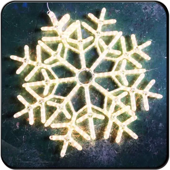 2D motif christmas decor hanging led snowflake lights