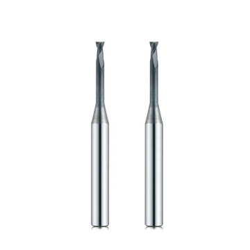 DLC Coated 2 Flute CNC Bits Carbide End Mills with HRC60 Diamond Coating