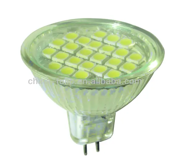 Mr16 3528 smd led with glass cover