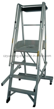 Aluminum Safety Step Ladder with Handrail