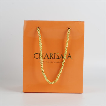 Custom Printed Paper Gift Shopping Bags With Handles
