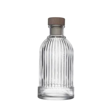 Glass Whiskey Bottle with Cork