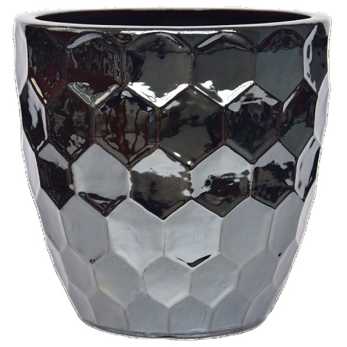 Ceramic Flower Pot Planters Round Honeycomb Pot