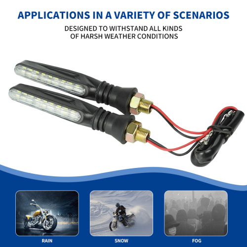 LiuHJG Universal IP67 9 LED Motorcycle Rear Indicator Blinker Turn signal Lights for Motorbike