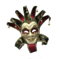 Máscara veneziana de arlequins vintage do Mardi Gras