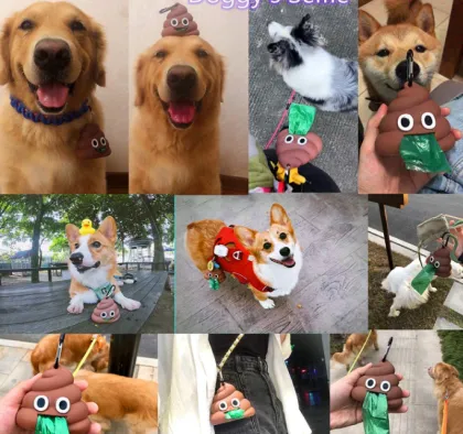 Super Cute Dog Poop Bag Holder