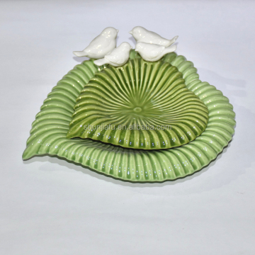 Bird Style Wholesale Custom Ceramic Plates for Cake, Dessert, and Salad