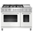 48 inch Dual Fuel Range Electric Self-Clean Oven