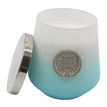 custom luxury scented candle in glass jar
