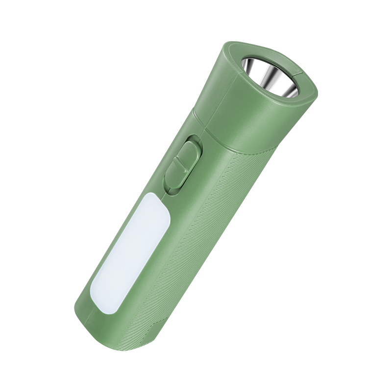 USB Rechargeable Mini Flashlight With Emergency Side Light