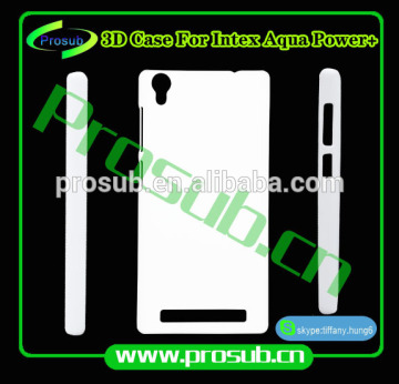 3d sublimation diy blank cell phone case cover skin for SFP-Intex Aqua Power+