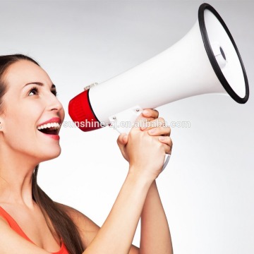 Megaphone With Detachable Microphone Siren Adjustable Volume And Recording Playback