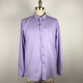 Męskie z długim rękawem Purple Color Shirts Premium Cotton