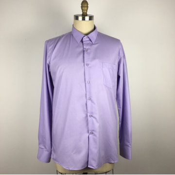 men's long sleeve purple color shirts premium cotton