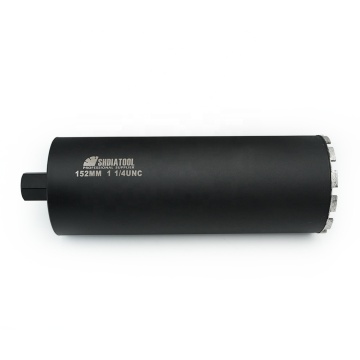 Shdiatool 25mm-152mm 1 1/4 UNC Diamond Wet Trapril Bit per il cemento PSI/rinforzato elevato