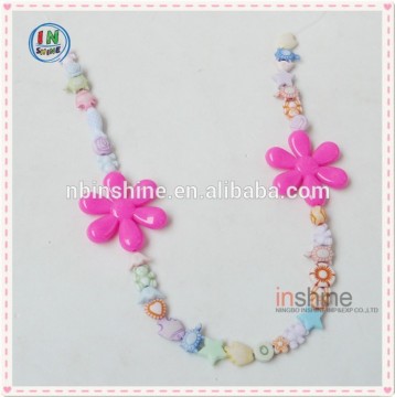 Handmade beaded necklace , child jewelry , kids chunky necklace