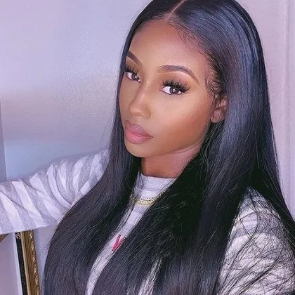 Wignee 11A Double Drawn Natural Black Straight Hair Bundle Deals 3PCS