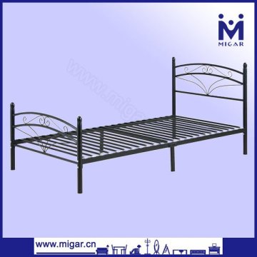 Antique Black single steel bed with powder coating Home furniture MGB-174