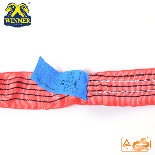 High Strength Soft 100% Polyester 5Ton Round Sling