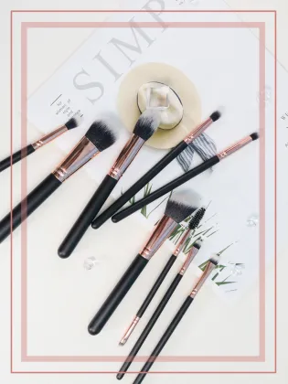 18 Pcs powder makeup brush Set holder korean morphe