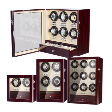 Secure and Convenient 4/6 Watch Storage Drawer with Lock for 2-9 Watches - Remote Control Winder