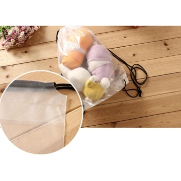 Biodegradable Transparent drawstring plastic bags