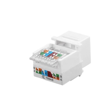UTP Toolless 90 Degree RJ45 Female Connector Keystone Jack for Cat5e