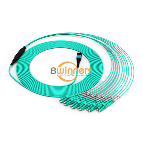 12F MPO-LC PC DX OM3 สายแพทช์ไฟเบอร์