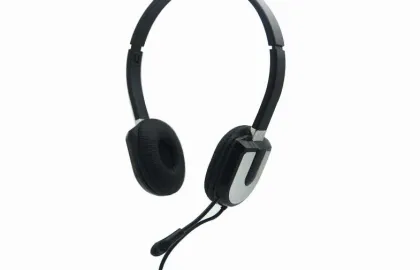 Microphone Noise Cancelling Stereo Headphones Over The Head
