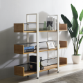 Estantería de madera estantería de metal múltiple