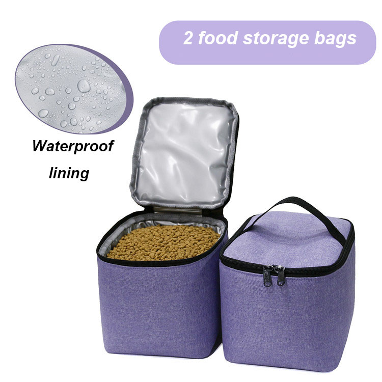 2 Food Storage Bags Pet Backpack
