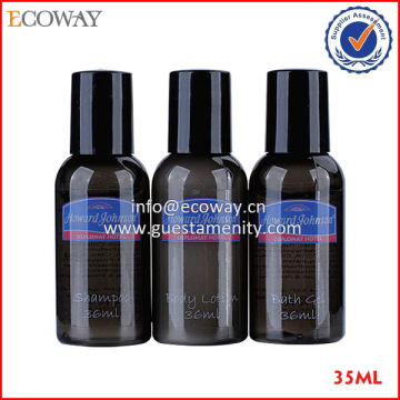 35ml round hotel shampoo bottle with caps kaging cheap mini bottle