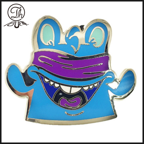 Cartoon enamel doll collar pins metal