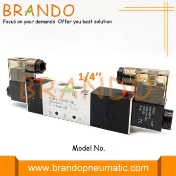 1/4'' 4V330C-08 5/3 Way Pneumatic Air Control Valve