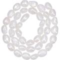 White Freshwater Cultured Pearl Beads for Jewelry Making