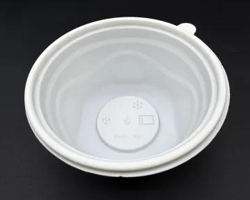 Fully degradable seashell round lunch box