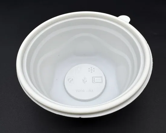 Fully degradable seashell round lunch box