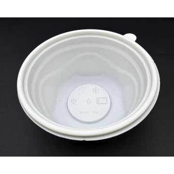 Fully degradable seashell round lunch box