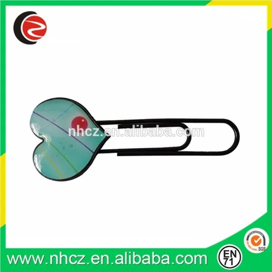 China supplier stationery metal bookmark for paper file