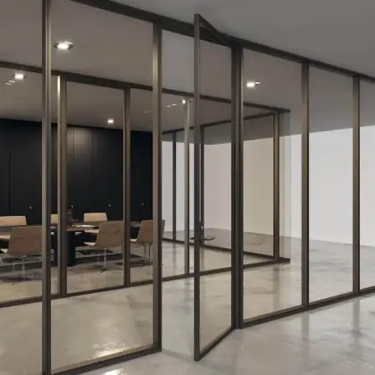 aluminium glass partition wall systems