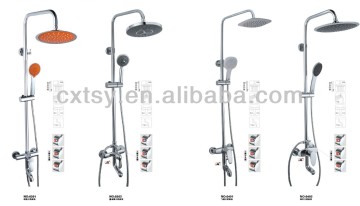 Led shower heads set shower mixer waterfall shower shampoing corner bath shower sets cixi ningbo bath shower sets