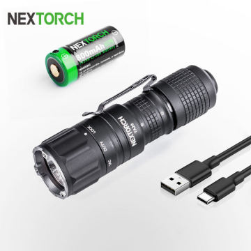 Nextorch TA20 210 δέσμη 1000lm επαναφορτιζόμενο τακτικό φακό