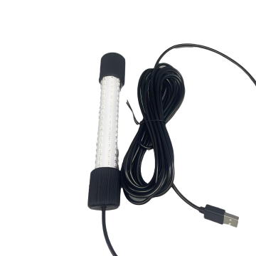 2024 โคมไฟตกปลา LED ที่ถูกที่สุด: 12W สีขาว, น้ำเงิน, สีเหลือง, แสงสีเขียวใต้น้ำ