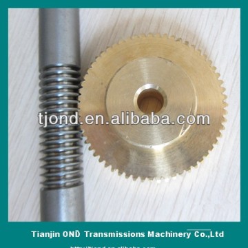 High precision Bronze worm gear and C45 worm shaft(ISO9001-2008 approved)